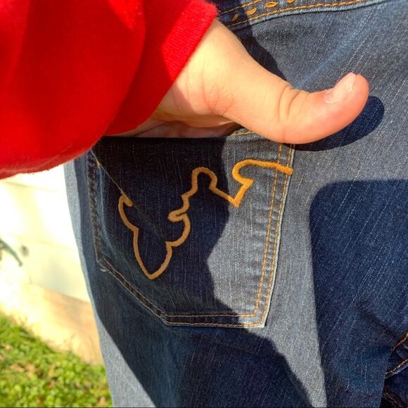 Belle Sport Dark Wash Midrise Blue Jeans - Picture 5 of 13